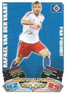 Rafael van der Vaart Hamburger SV 2012/13 Topps MA Bundesliga Extra Fan Favorit #458