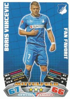 Boris Vukcevic TSG 1899 Hoffenheim 2012/13 Topps MA Bundesliga Extra Fan Favorit #460