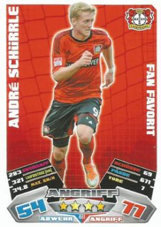 Andre Schurrle Bayer 04 Leverkusen 2012/13 Topps MA Bundesliga Extra Fan Favorit #461