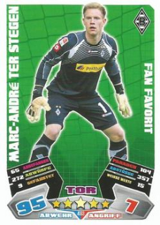 MarcAndre ter Stegen Borussia Monchengladbach 2012/13 Topps MA Bundesliga Extra Fan Favorit #463