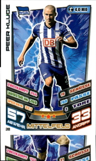 Peer Kluge Hertha Berlin 2013/14 Topps MA Bundesliga #28