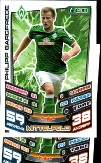 Philipp Bargfrede Werder Bremen 2013/14 Topps MA Bundesliga #68
