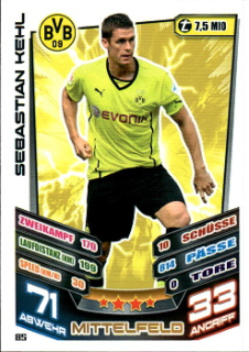 Sebastian Kehl Borussia Dortmund 2013/14 Topps MA Bundesliga #85