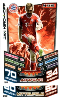 Jan Kirchhoff Bayern Munchen 2013/14 Topps MA Bundesliga #241