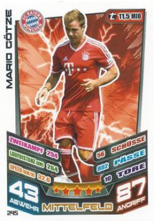 Mario Gotze Bayern Munchen 2013/14 Topps MA Bundesliga #245
