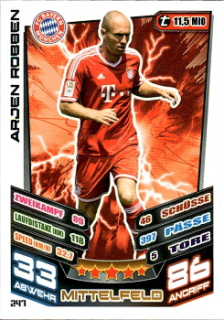 Arjen Robben Bayern Munchen 2013/14 Topps MA Bundesliga #247