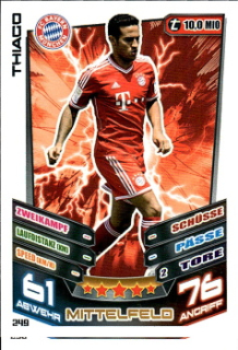 Thiago Alcantara Bayern Munchen 2013/14 Topps MA Bundesliga #249