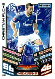 Christian Fuchs Schalke 04 2013/14 Topps MA Bundesliga #278