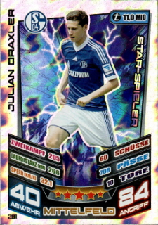 Julian Draxler Schalke 04 2013/14 Topps MA Bundesliga Star-Spieler #281