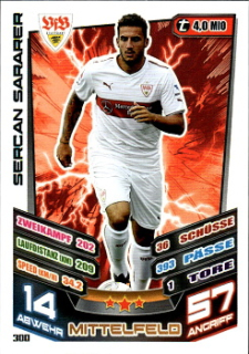 Sercan Sararer VfB Stuttgart 2013/14 Topps MA Bundesliga #300