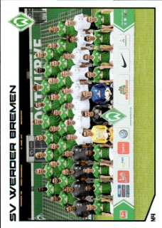 SV Werder Bremen 2013/14 Topps MA Bundesliga Team-Karten #M04