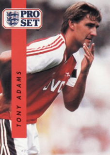 Tony Adams Arsenal 1990/91 Pro Set #2