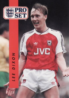 Lee Dixon Arsenal 1990/91 Pro Set #3