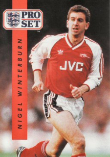 Nigel Winterburn Arsenal 1990/91 Pro Set #4