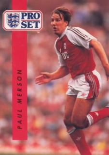 Paul Merson Arsenal 1990/91 Pro Set #12