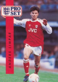 Anders Limpar Arsenal 1990/91 Pro Set #14