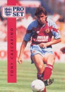 Tony Cascarino Aston Villa 1990/91 Pro Set #25