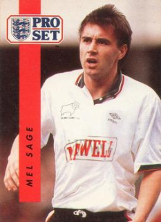 Mel Sage Derby County 1990/91 Pro Set #66