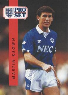 Martin Keown Everton 1990/91 Pro Set #74