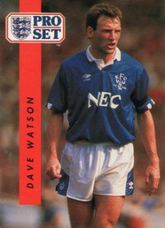 Dave Watson Everton 1990/91 Pro Set #75