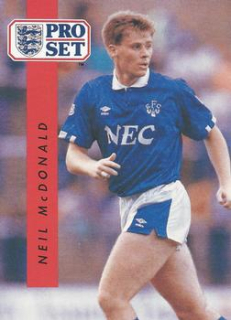 Neil McDonald Everton 1990/91 Pro Set #79