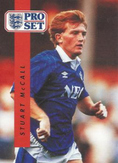 Stuart McCall Everton 1990/91 Pro Set #81