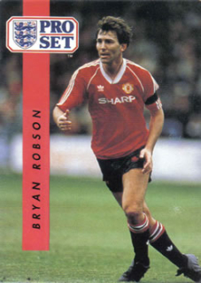 Bryan Robson Manchester United 1990/91 Pro Set #144
