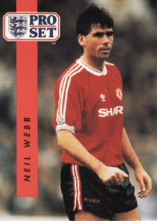 Neil Webb Manchester United 1990/91 Pro Set #145