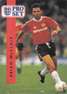 Brian McClair Manchester United 1990/91 Pro Set #148