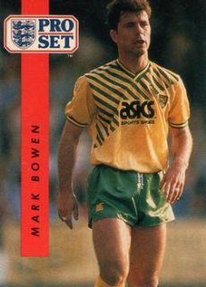 Mark Bowen Norwich City 1990/91 Pro Set #156