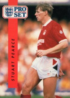 Stuart Pearce Nottingham Forest 1990/91 Pro Set #168
