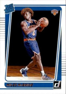 Miles McBride New York Knicks 2021/22 Panini Donruss Basketball Base Rated Rookie #224