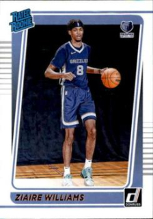 Ziaire Williams Memphis Grizzlies 2021/22 Panini Donruss Basketball Base Rated Rookie #248