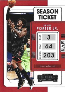 Kevin Porter Jr. Houston Rockets 2021/22 Panini Contenders Basketball Season Ticket #70