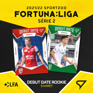Debut Date Rookie kompletni set 9 karet SportZoo FORTUNA:LIGA 2021/22 2. serie