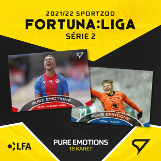Pure Emotions kompletni set 18 karet SportZoo FORTUNA:LIGA 2021/22 2. serie
