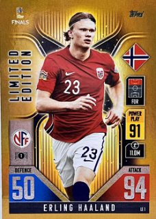 Erling Haaland Norway Topps Match Attax 101 Road to UEFA Nations League Finals 2022 Limited Edition #LE01