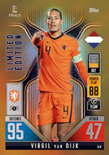 Virgil van Dijk Netherlands Topps Match Attax 101 Road to UEFA Nations League Finals 2022 Limited Edition #LE06