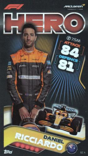 Daniel Ricciardo McLaren Topps F1 Turbo Attax 2022 XL card #GC04