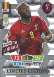 Romelu Lukaku Belgium Panini Adrenalyn XL World Cup 2022 Limited Edition #LE-RL