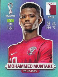Mohammed Muntari Qatar samolepka Panini World Cup 2022 Silver version #QAT20