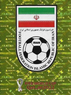 Team Logo Iran samolepka Panini World Cup 2022 Silver version #IRN02