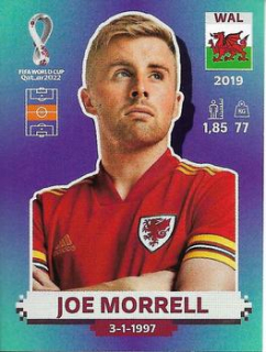 Joe Morrell Wales samolepka Panini World Cup 2022 Silver version #WAL13
