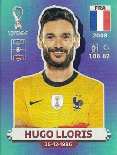 Hugo Lloris France samolepka Panini World Cup 2022 Silver version #FRA03
