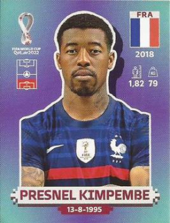 Presnel Kimpembe France samolepka Panini World Cup 2022 Silver version #FRA07