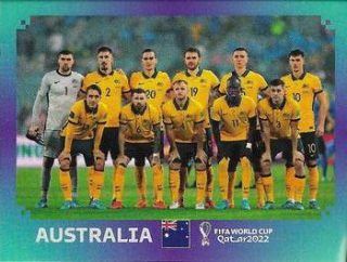 Team Shot Australia samolepka Panini World Cup 2022 Silver version #AUS01