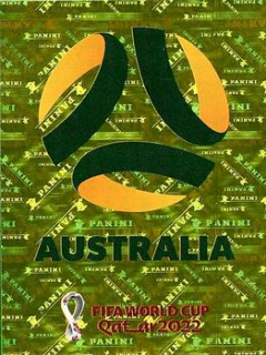 Team Logo Australia samolepka Panini World Cup 2022 Silver version #AUS02
