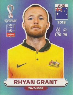 Rhyan Grant Australia samolepka Panini World Cup 2022 Silver version #AUS07