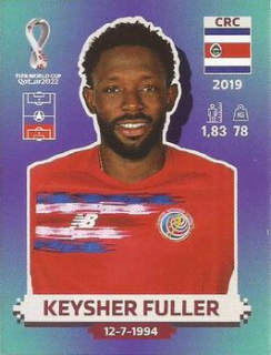 Keysher Fuller Costa Rica samolepka Panini World Cup 2022 Silver version #CRC08
