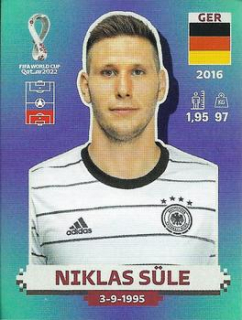 Niklas Sule Germany samolepka Panini World Cup 2022 Silver version #GER10
